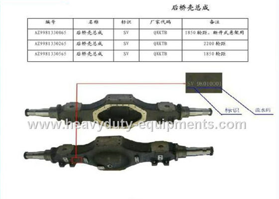 Китай номер детали AZ9981330066 раковины jackshaft запасной части sinotruk с гарантированностью поставщик